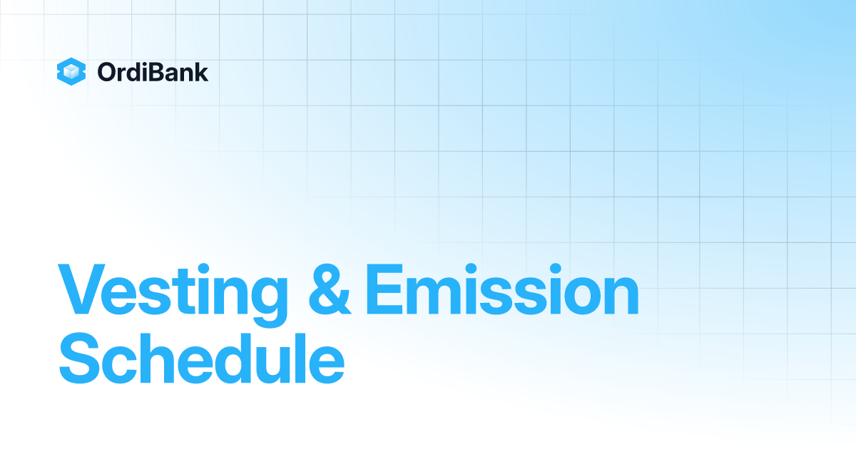 Vesting Emission Schedule Ordibank